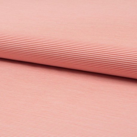 Tissu Rayure Bakery Orange 