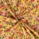 Tissu Voile Imprimé Fleur Jaune 