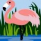 Kit Canevas Enfant Soudan Flamant Rose 