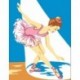 Canevas Enfant Blanc Danseuse 