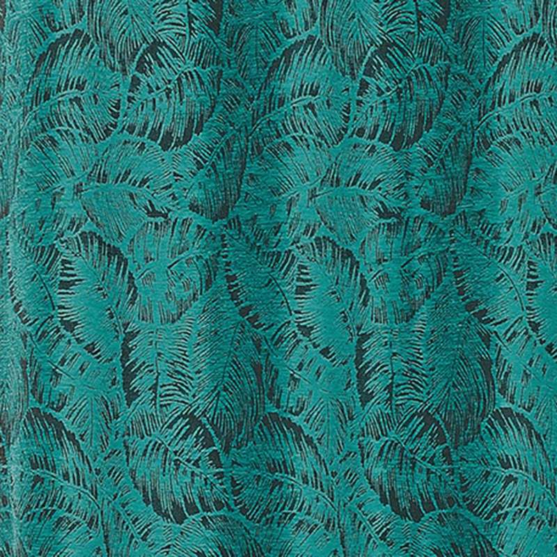 Tissu Borneo Jacquard Chenillé Vert Bleu 