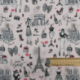 Tissu J'aime Paris imprimé Rose 