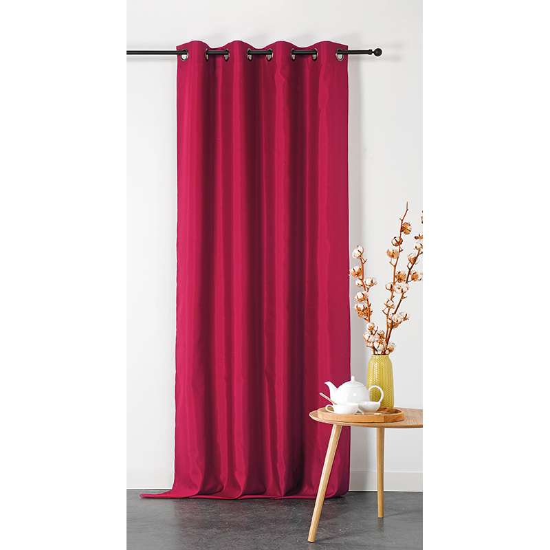 Tissu  Double Natte Non Feu Grande Largeur Bordeaux