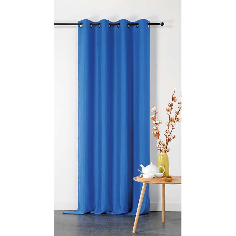 Tissu  Double Natte Non Feu Grande Largeur Bleu