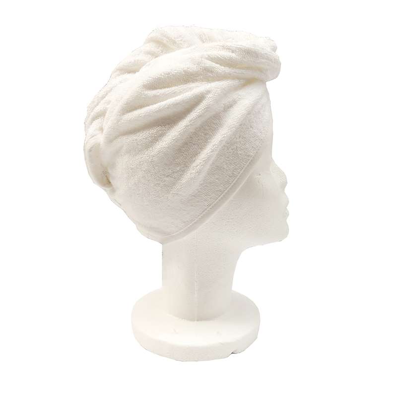 Serviette Sèche Cheveux Laura Blanc