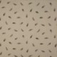 Tissu Double Gaze Imprimé Plume Sable