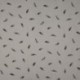 Tissu Double Gaze Imprimé Plume Gris