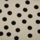 Tissu Viscose Chally Pois Sable noir 