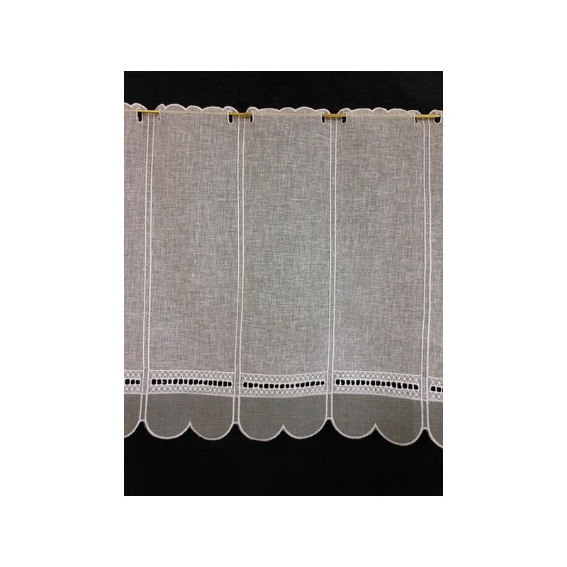 Brise Bise Jour Echelle Blanc Gris hauteur 58 cm