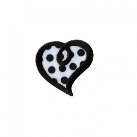 Ecusson Coeur Pois 