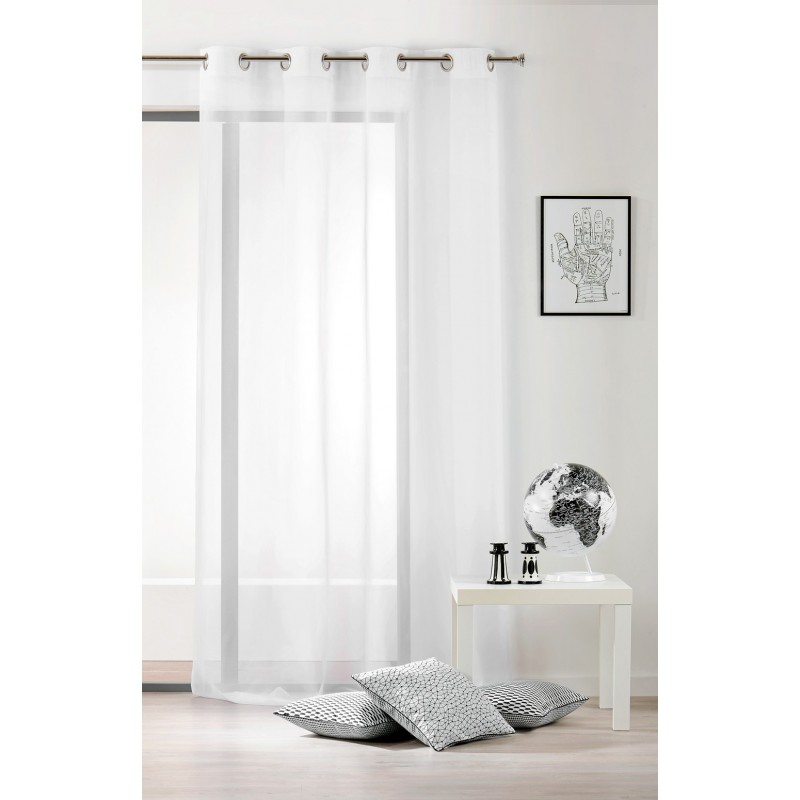 Tissu Voile Plein Jour Blanc 