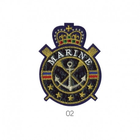 Ecusson thermocollant Royal Polo Club marine Marine