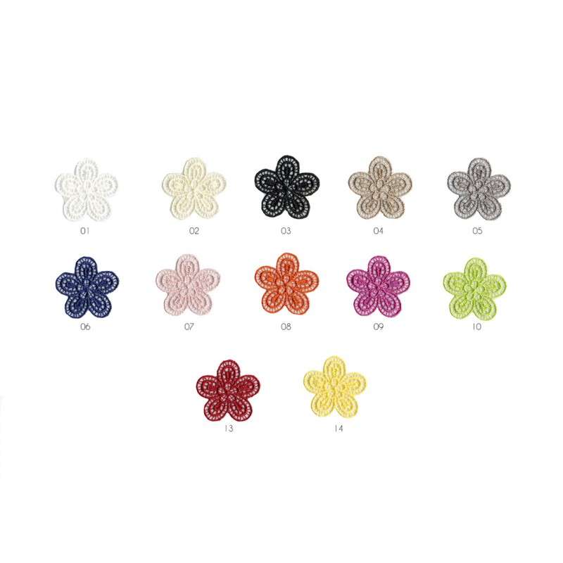 Ecusson Thermocollant Fleur Broderie