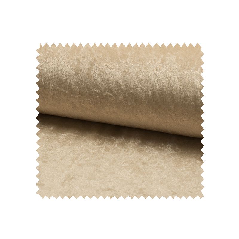 Tissu Panne De Velours Uni Ivoire