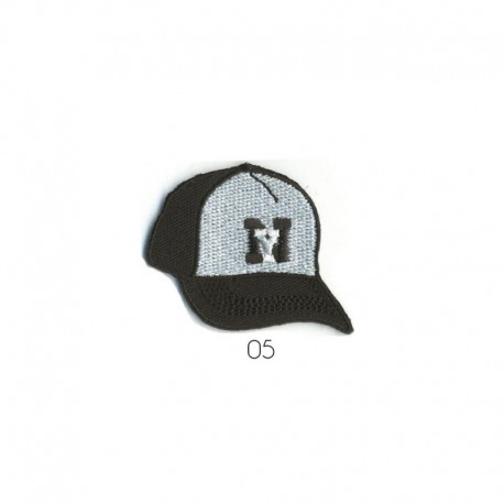 Ecusson Thermocollant Casquette Ny 4x5cm 