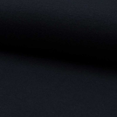 Tissu Bord Cote Uni Marine