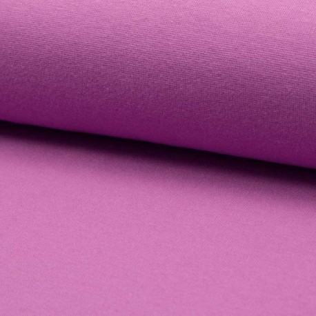 Tissu Bord Cote Uni Mauve 