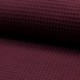 Tissu Nid D'abeille Uni Bordeaux 