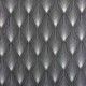 Tissu Comete Jacquard Noir et argent  