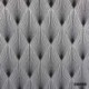Tissu Comete Jacquard Noir et argent  