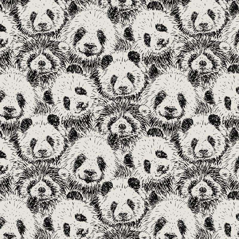 Tissu Yuan Natté Noir 