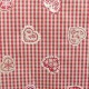 Tissu Jacquard Love Rouge