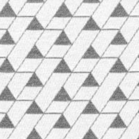 Tissu Jacquard Mini Triangles Gris