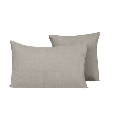 Housse de coussin Harmony Propriano en Lin 45x45 cm