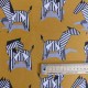 Tissu Origami Toile Imprimée Moutarde 