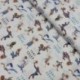 Tissu Tune Squad Imprimé Fond Beige 