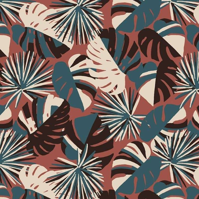 Tissu Guadeloupe Imprimé Sienne 
