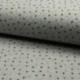 Tissu Jersey Matelassé Pois Multi Fond Gris 