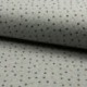 Tissu Jersey Matelassé Pois Multi Fond Gris 