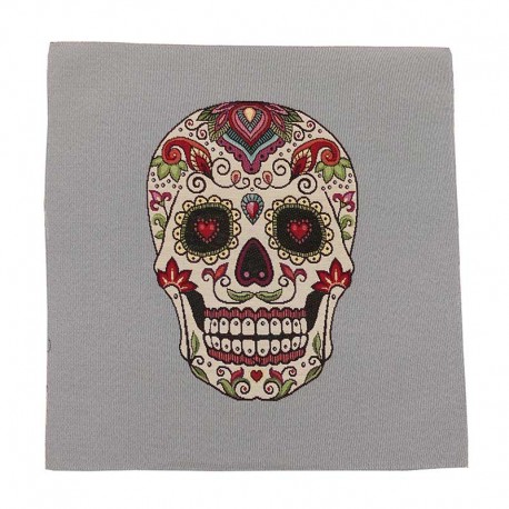 Coupon de Tissu Tête de Mort 