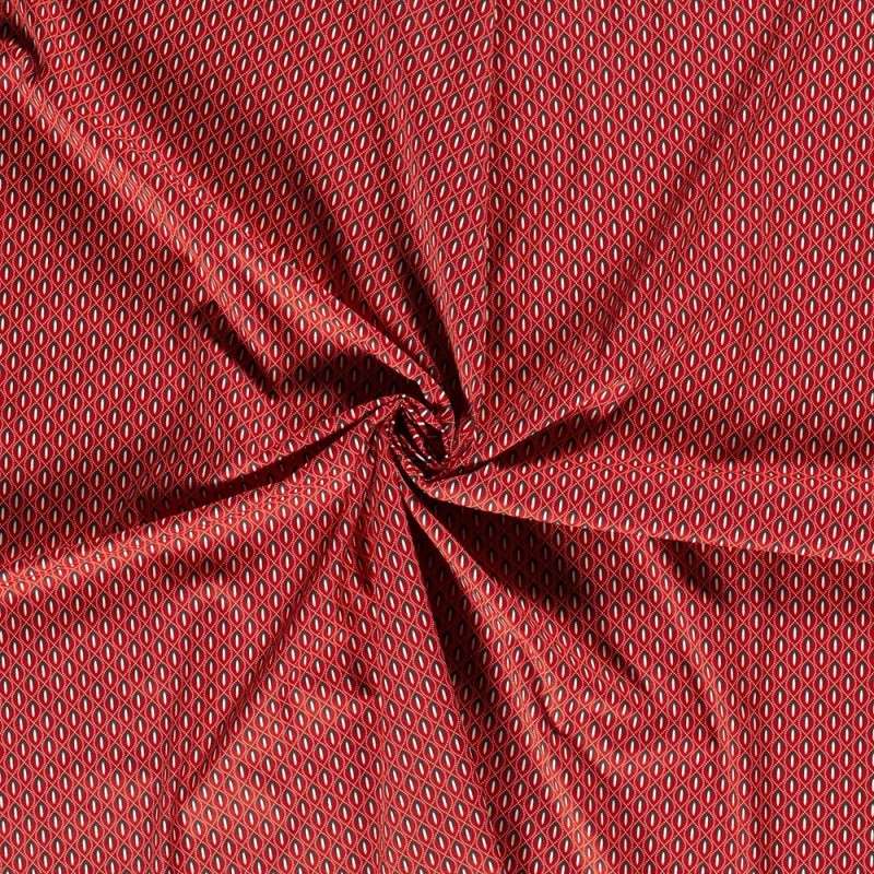 Tissu Imprimé Motif Fond Brique