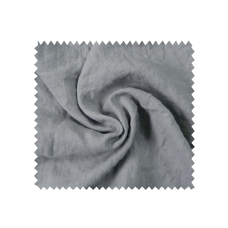 Tissu Lin Lavé Stone Washed Gris Souris