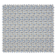 Tissu Popeline Imprimé Triangle Bleu