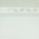 Tissu Voilage Aspect Lin Feuille Chêne Ecru