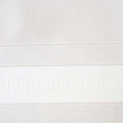 Tissu Voile Grecque Blanc Plombé 