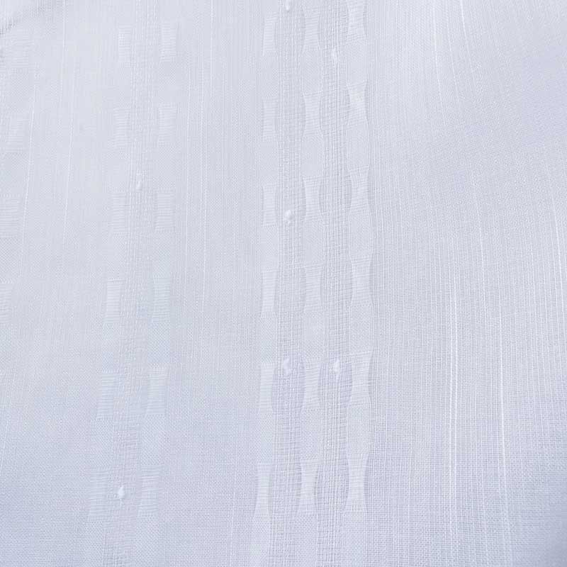 Tissu Voilage Rayures Verticales Fantaisies Blanc