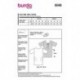 Patron Burda 6046 Minirobe Decollete Dos 34/42
