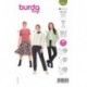 Patron Burda 6053 Cardigan Encolure Ronde 34/48