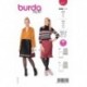 Patron Burda 6071 Jupe Forme Droite 34/44