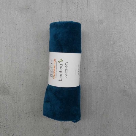 Coupon Eponge Bambou 48x68 cm - coloris au choix Vert, paon, gris Foncé, bleu 