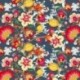 Tissu Popeline Sarah Shelby Fleur Multicolore