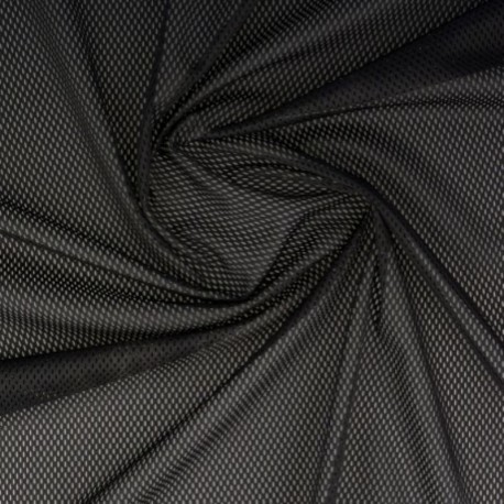 Tissu Filet Mesh Noir 