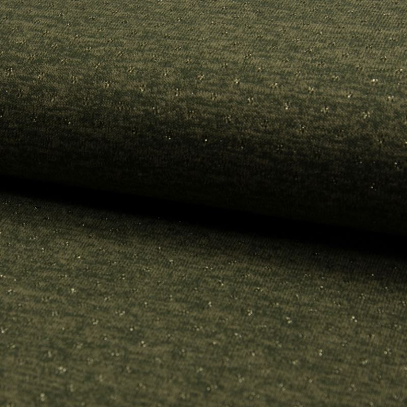 Tissu Maille Tricot Brillant Army 