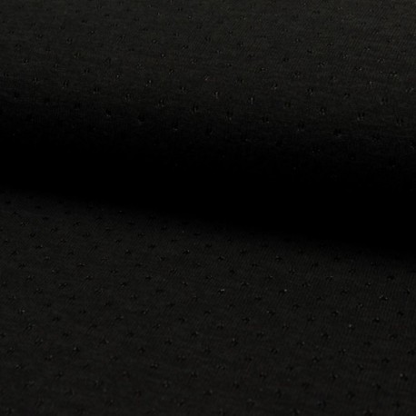 Tissu Jersey Brillant Noir