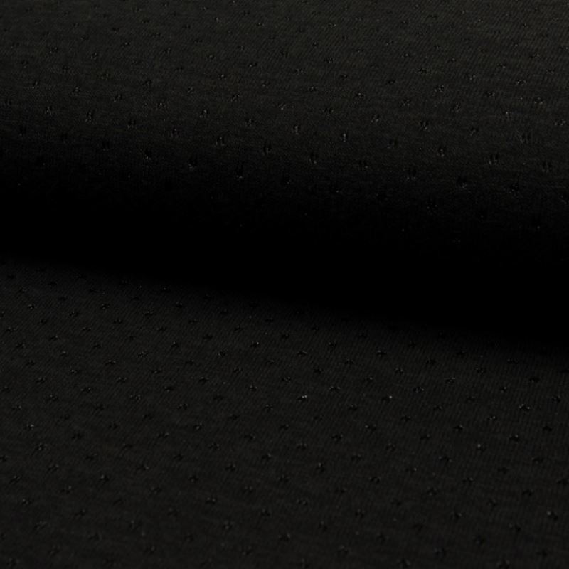 Tissu Jersey Brillant Noir