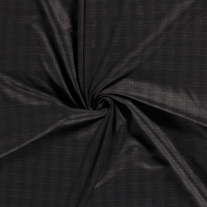 Tissu Milano Ecossais Noir 